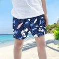 thumbnail image 2 of Boys Swim Trunks Cartoon Dinosaur Print Quick Dry Elastic Waist Summer Boys' Swim Board Shorts, 2 of 5