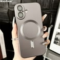 thumbnail image 2 of Luxury Metallic Matte Magnetic For Magsafe Armor Case For iPhone 16 15 14 Pro Max Plus 13 12 11 XR X XS 7 8 SE Shockproof Cover GY For iPhone 11Pro, 2 of 6