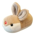 thumbnail image 1 of Povozer Toddler Winter House Slippers Girl Boy Rabbit Slipper Cute Slippers(Coffee,10), 1 of 5