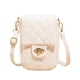 thumbnail image 1 of Bolso de un solo hombro para mujer Bolso bandolera con entramado Bolso para teléfono móvil, 1 of 5