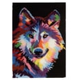 thumbnail image 1 of Wolf Latch Hook Rug Sewing Craft Festival Punch Handmade Crochet Carpet Rug 60x40cm Craft Set for Adults, 1 of 8