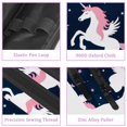 thumbnail image 2 of MUOOUM Pencil Case, Pink Unicorns White Cloud Pattern Large Capacity Pencil Pouch Stationery Pen Bag, 2 of 7