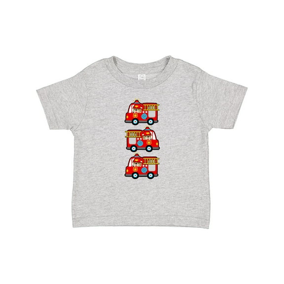 Inktastic Fire Truck Firefighter Bear Boys or Girls Baby T-Shirt