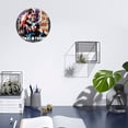thumbnail image 3 of Wall Clock for Home Decoration, Captain America's Character Comic Funny Pattern Retro Mute Non-Ticking Classic Wall Clock Battery Powered Suitable for Home, Living Room, Kitchen, Office Decorations, 3 of 6