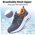 thumbnail image 6 of RomenSi Women Arch Support Walking Shoes Orthotic Sneakers for Plantar Fasciitis Foot and Heel Pain Relief Tennis US 9.5, 6 of 7