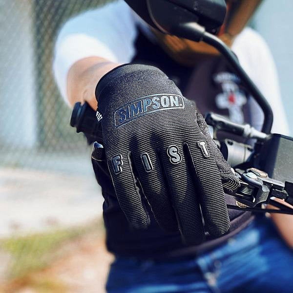 Simpson Motorcycle SFG02XS FIST Motorcycle Gloves Nocturn Extra Small