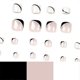 thumbnail image 4 of 24pcs Black and White Glitter Toenails Wearable Manicure Nail Patches Finished Nails Ladies Glossy Artificial Toenails, 4 of 5