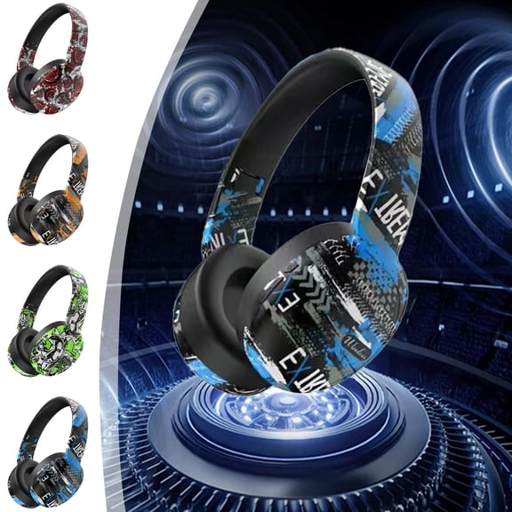 Viflosae Bluetooth Headphones Headphones Wireless Head Mounted Foldable Soft Headband Low Latency High Battery 5.4 Sports Gaming Bluetooth Headphones Earphones