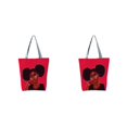 thumbnail image 1 of Qarigey Bolso de lona Cool Black Girl - Estilo afro Exquisita artesanía Gran capacidad Amplia aplicación Type8 NO8, 1 of 6