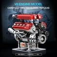 thumbnail image 2 of V8 Engine Building Set for Adults, 1101 PCS Mechanical Building Blocks with Realistic Engine Motor, Car Engine Engineering DIY Model Kit, STEM Educational Gift for Car Lovers & Collectors, 2 of 7