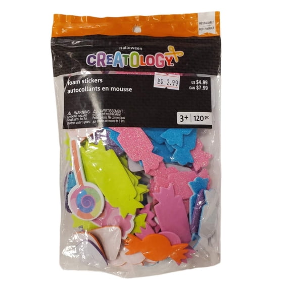 CREATOLOGY, HALLOWEEN FOAM STICKERS 120pc