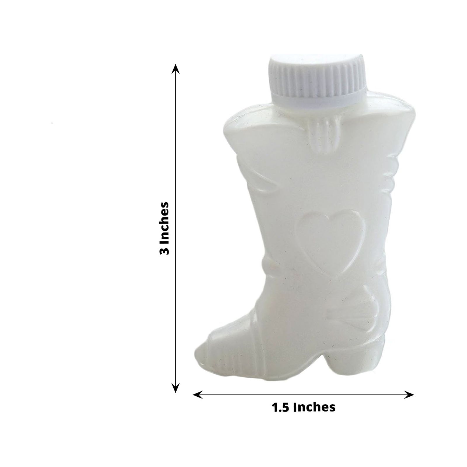 Efavormart Wholesale 24 pack White Cowboy Boot Bubbles Wedding Bridal Favor  for Wedding, Anniversary, Engagement, Bridal, Celebration, Valentine’s Day, Family Reunion, and Gift for Couple Boy Girl - image 3 of 11