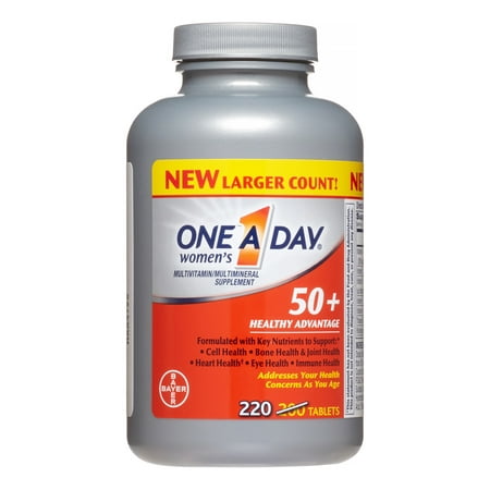 One A Day Women's 50+ Healthy Advantage Multivitamin Tablets, 220 Ct
