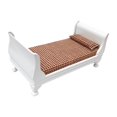 thumbnail image 1 of Cute Dollhouse Muebles de cama individual en miniatura DIY 1:12 para 3-6 perfke Casa de muñecas de cama individual, 1 of 6