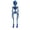 I, variant on Poseable Skeleton Fridge Magnet, 3D Printed Articulated Skeleton, Mini Skull Fridge Magnets with Movable Joints, Interesting Human Skull Magnetic Decorations, for Refrigerator Locker