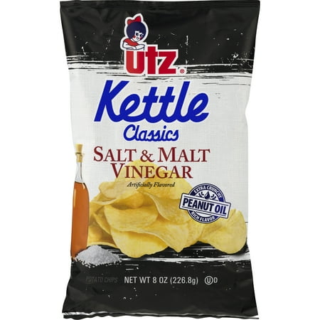 UPC 041780001191 product image for Utz Kettle Classics Old English Style Salt & Malt Vinegar Potato Chips, 8 Oz. | upcitemdb.com