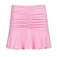 thumbnail image 4 of Riforla Sexy Ruffle Mini Dress for Women Solid Color Party Club Wear Skirts for Women Trendy Pink S, 4 of 4