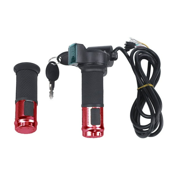 12V-72V E-Bike Throttle Handlebar Grip LED Battery Voltage Display with Keys