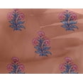 thumbnail image 4 of oneOone Georgette Viscose Peach Fabric Stripe & Floral Block Sewing Fabric By The Yard Printed Diy Clothing Sewing Supplies 42 Inch Wide, 4 of 4