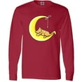 thumbnail image 3 of Inktastic Tabby Kitty Lunar Love Long Sleeve T-Shirt, 3 of 5