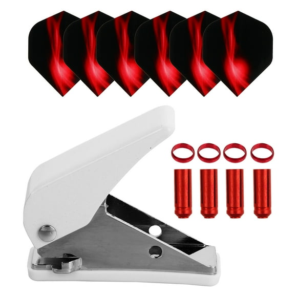 EeaseMX Juego de 19 accesorios para dardos, perforador de dardos con anillos de vuelo y protectores de dardos.