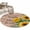 brown, variant on Yellow Sunflowers Round Area Rug 4Ft Washable Circle Rugs for Bedroom Dining Room, Farmhouse Floral Rustic Botanical Black Non-Slip Carpet Floor Mats Indoor Outdoor Carpet Runner Aesthetic Home Decor
