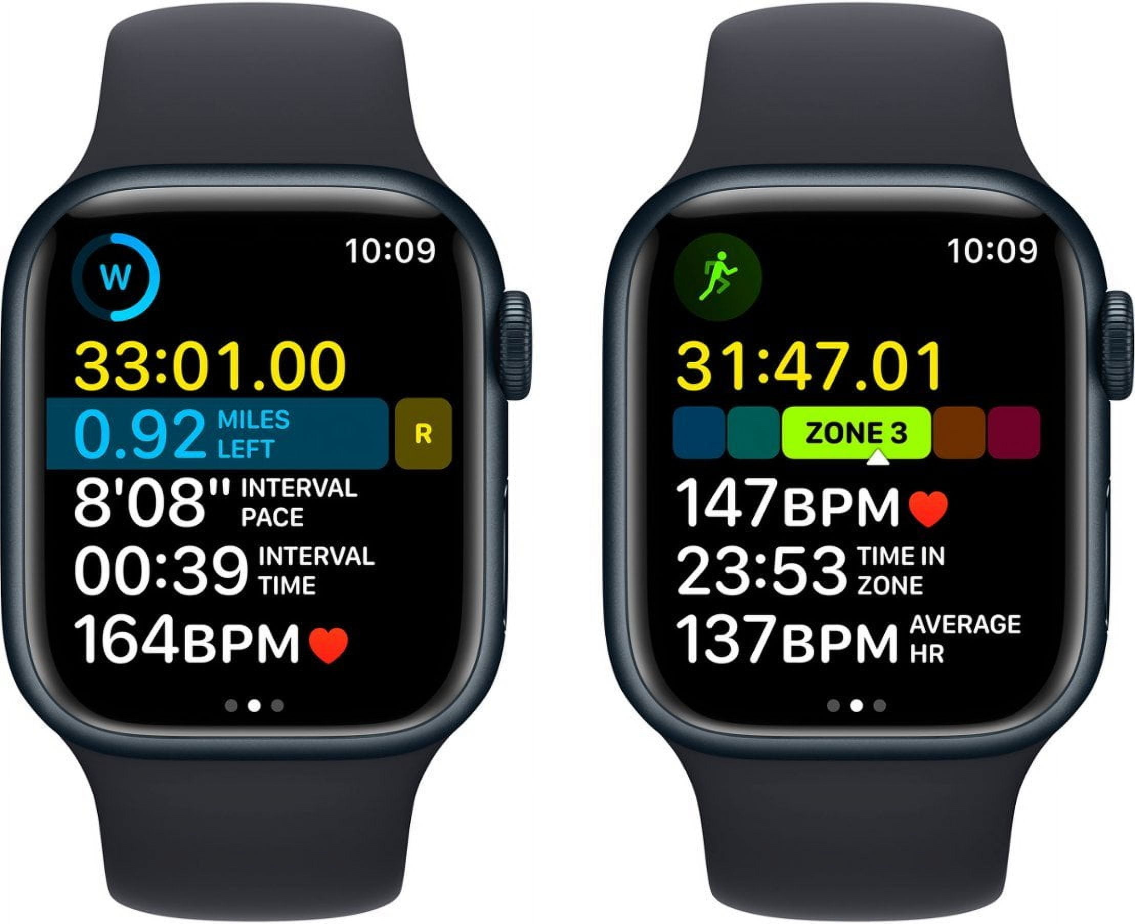 Restored Apple Watch Series 8 GPS 45mm Midnight Aluminum Case with Midnight Sport Band - S/M. Fitness Tracker, Blood Oxygen & ECG Apps, Always-On Retina Display (Refurbished)