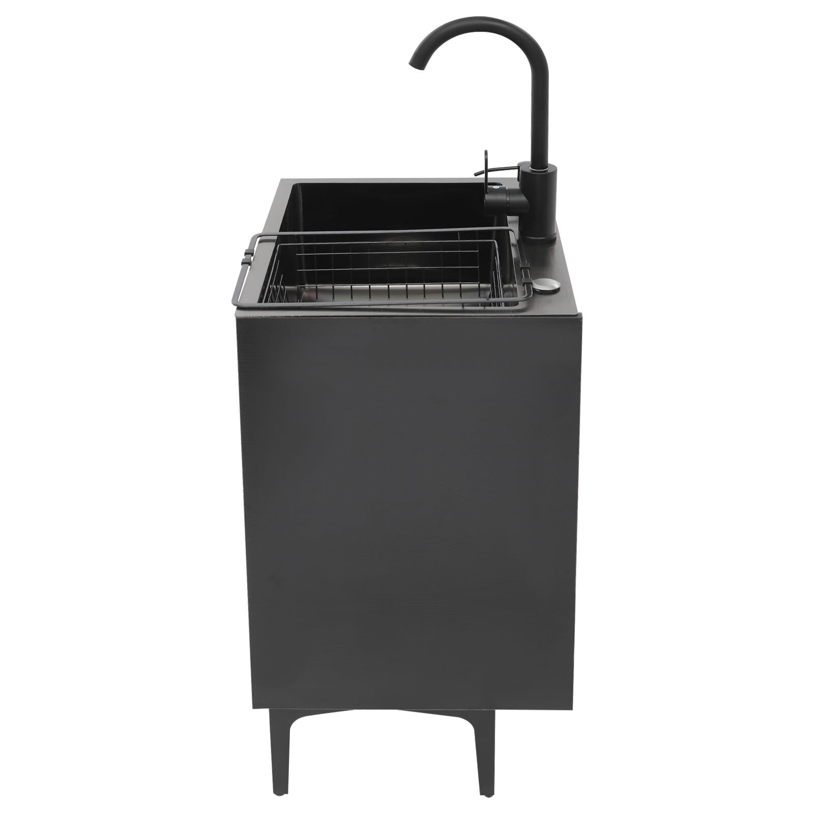 Stainless Steel Sink Cabinet, Splash-Proof Design, Kitchen/Laundry Room