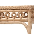 thumbnail image 5 of bali & pari Oxford Braided Natural Rattan Console Table with Open Shelf, 5 of 6