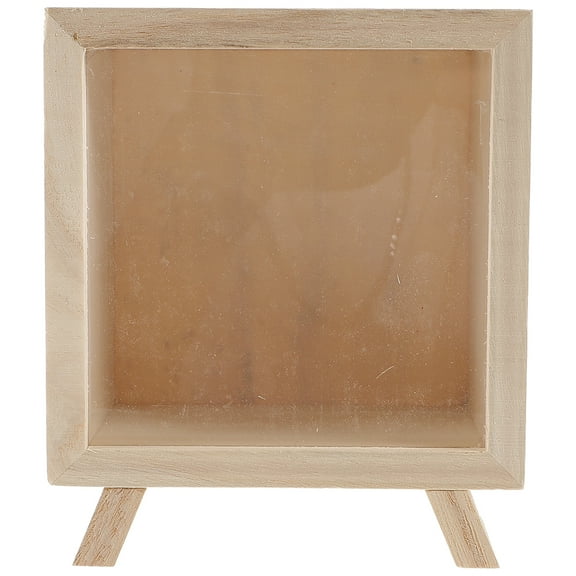 Pungan Coin Bank Wooden Piggy Bank Shadow Box Money Storage Container Coin Jar,5.51"X4.72"X3.15"