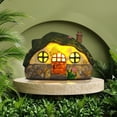 thumbnail image 5 of Luoshdecor Christmas Fairy Garden Statues,Fairy Garden House, Resin Fairy Garden Figurine with LED Light Decor for DIY Yard Supplies Home Winter Outdoor Decoration 7.4x 4.9in, 5 of 9