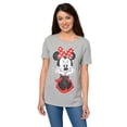 thumbnail image 2 of Disney Minnie Mouse T-Shirt Short Sleeve Gray Women's & Women's Plus, 2 of 6