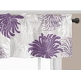 thumbnail image 3 of Purple Valances for WindowsFloral Kitchen Curtains,Dahlia Valance Curtains 54x18 Bathroom Curtains Window,Kitchen Valances for Windows,Kitchen Window Curtains Over Sink Rod Pocket Window Valances, 3 of 5