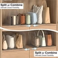 thumbnail image 3 of Organizador de carteras SortNStore ajustable transparente, paquete de 3, 3 of 7