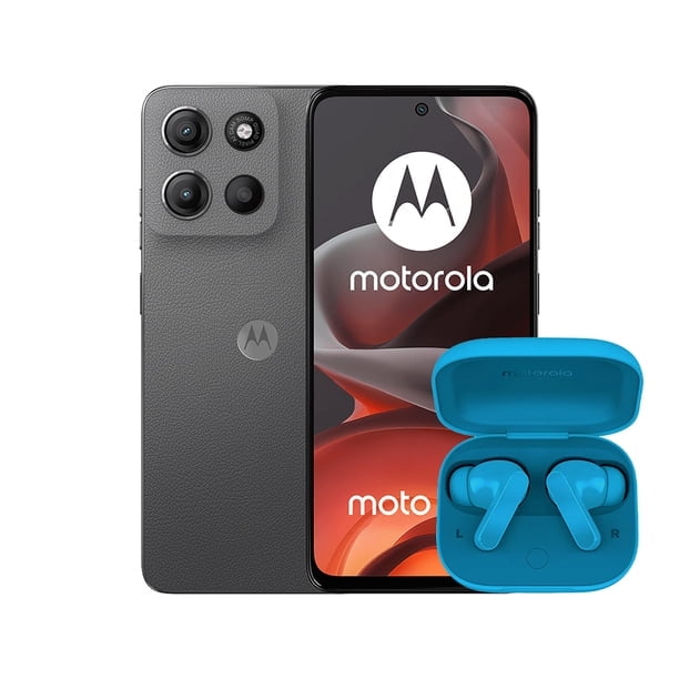 MOTOROLA MOTO G15 4GB RAM 128GB GRIS más motorola MOTO BUDS BASS PANTONE DRAK SHADOW
