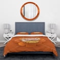 thumbnail image 2 of Designart 'Yellow Blossom Fractal Flower' Traditional Duvet Cover Set, 2 of 4