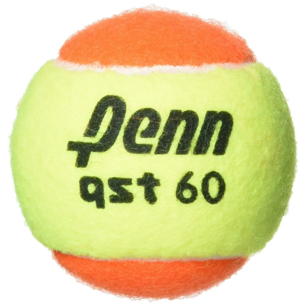 QST 60 Felt Tennis Balls, 12 Ball Polybag, Low compression core By Penn