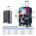 thumbnail image 6 of Fotbe Modern Abstract Colorful Skull B Luggage Cover Protector,Suitcase Protector,Scratch and Dirt Resistant,Fits 18-32 Inch Luggage-Medium, 6 of 9