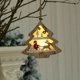 thumbnail image 1 of Adorno navideño - Adorno colgante con luz - Colgante de madera de Papá Noel - Acción de Gracias, cumpleaños, inauguración de la casa, baby shower, Año Nuevo, boda, decoración navideña, 1 of 4
