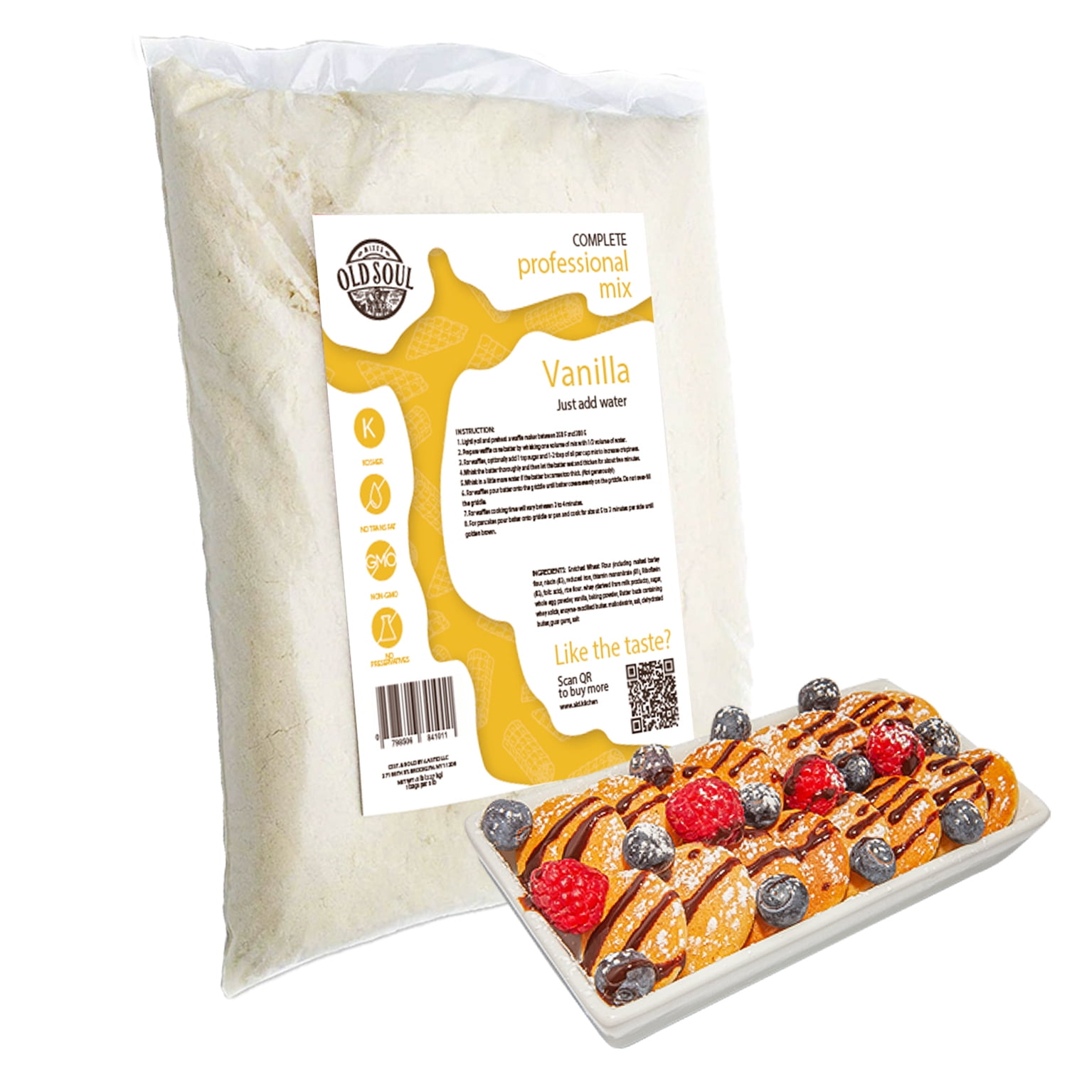 OldSoul Poffertjes Waffle Mix | Vanilla Flavour | Mini Dutch Pancake