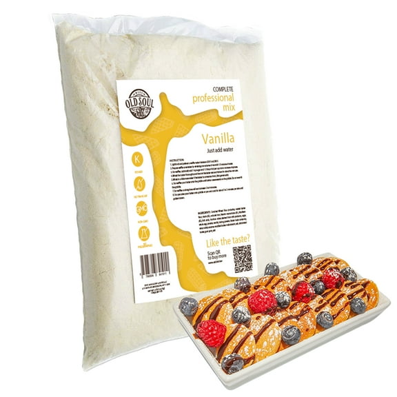 OldSoul Poffertjes Waffle Mix | Vanilla Flavour | Mini Dutch Pancake Batter | Soy & Nut Free | 5 lbs | 700 Poffertjes