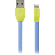 iEssentials - Lightning cable - Lightning male to USB male - 3.3 ft - blue, green - flat