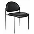 thumbnail image 3 of Boss Office Products Dimond Caressoft Stacking Chair in Black (B9505-CS), 3 of 4