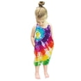 thumbnail image 2 of FRSASU Kids Jumpsuit ,Toddler Baby Girls Strap Rainbow Tie Dyed Romper Harem Jumpsuit Outfits, 2 of 7