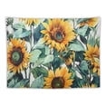 thumbnail image 5 of PRATYUS  Sunflower Wall Tapestry, Yellow Mandala Nature Plant Tapestry, Art Wall Hanging Home Decoration Tapestry for Bedroom Living Room 40x30inch, 5 of 6