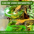 thumbnail image 4 of Paquete de 2 comederos para reptiles, ventosa, cuenco de agua para reptiles, accesorios para reptiles, comedero con labios para reptiles, lagarto translúcido, camaleón, iguana JM, 4 of 5