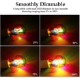 thumbnail image 4 of shiyou-A19/A60 Stained Glass LED Light Bulb Dimmable,E26 Base 4 Watts LED Color Bulbs,for Party Light,Festive Atmosphere,Home Lighting,Bedside Lamp,2 Pack, 4 of 4