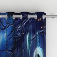 thumbnail image 5 of Aofoto Halloween Curtains,Pumpkins Ghost Bats Witch Window Treatments for Bedroom Living Room , 2 Panel , 52" x 63", 5 of 5
