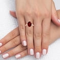 thumbnail image 2 of GemsNY July Birthstone - Traditional Oval Ruby Solitaire Ring (Grade - AAAA | 2.25cts.), 2 of 4