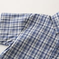 thumbnail image 5 of TAIAOJING Boys Casual Short Sleeve Shirt Summer Plaid Print Tops For Toddler Kids Comfortable Breathable School Outfits Sets Cute 1-2Y, 5 of 8